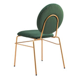 ZUO Odessa Dining Chair (Set of 2) Green & Gold