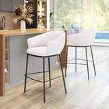 ZUO Essen Barstool Ivory