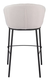 ZUO Essen Barstool Ivory