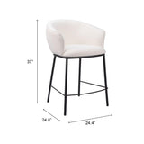 ZUO Essen Counter Stool Ivory