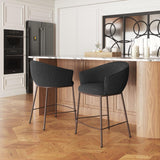 ZUO Essen Counter Stool Black & Bronze