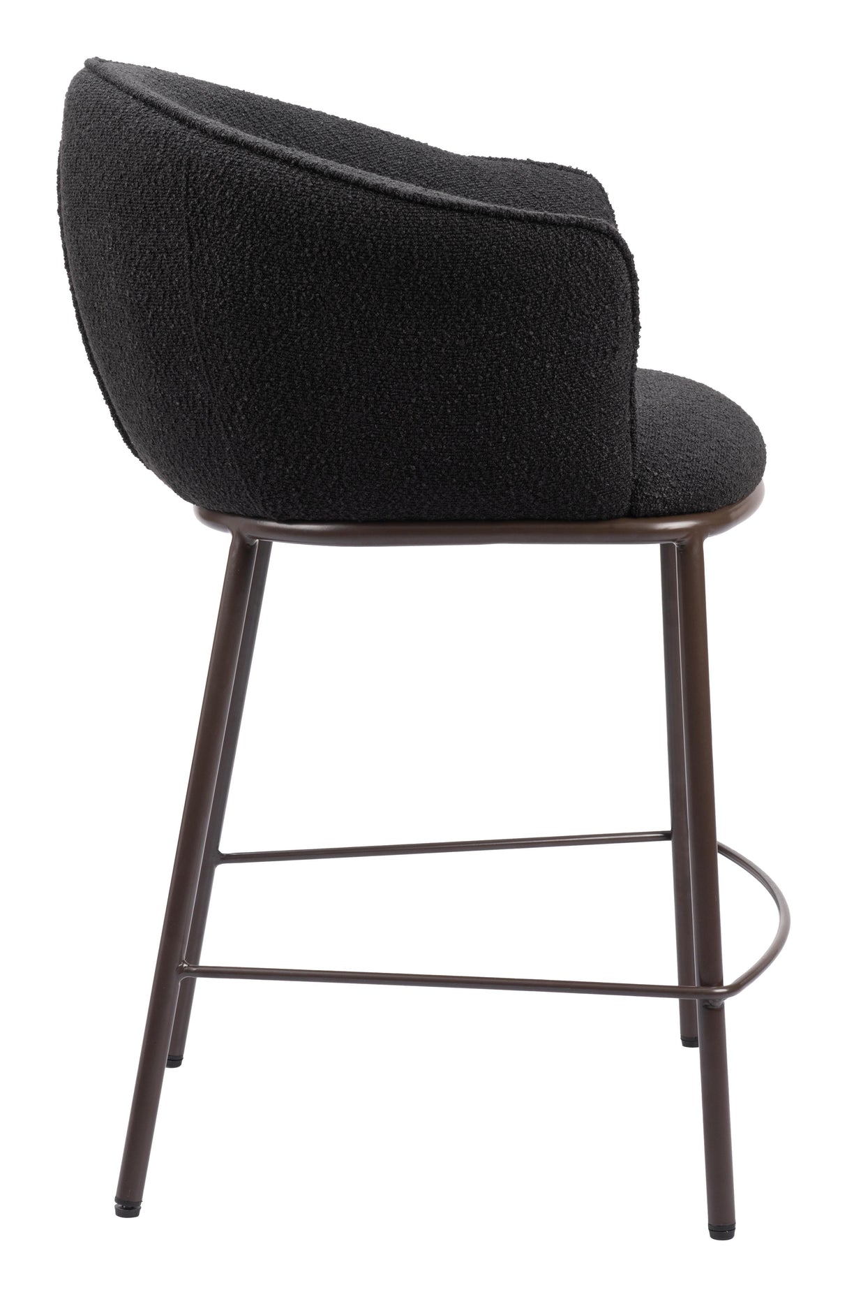 ZUO Essen Counter Stool Black & Bronze