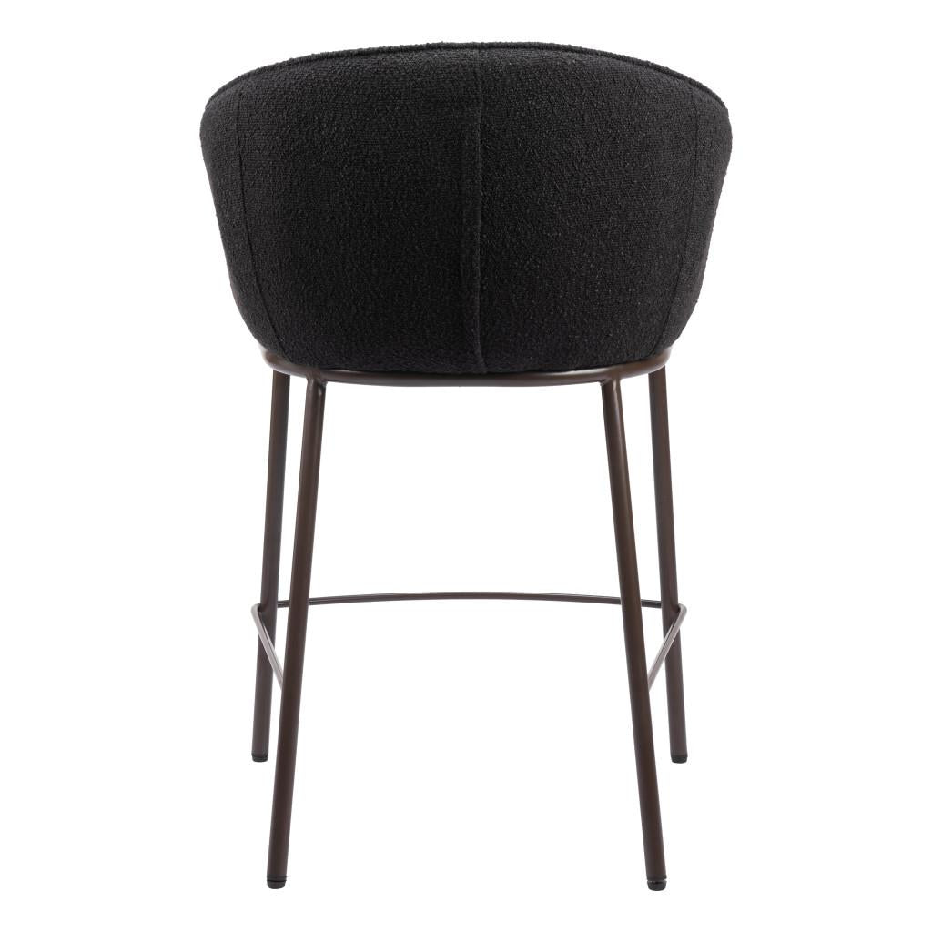 ZUO Essen Counter Stool Black & Bronze