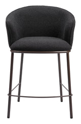 ZUO Essen Counter Stool Black & Bronze