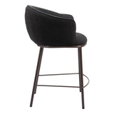 ZUO Essen Counter Stool Black & Bronze