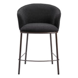 ZUO Essen Counter Stool Black & Bronze