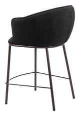 ZUO Essen Counter Stool Black & Bronze