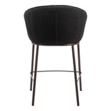ZUO Essen Counter Stool Black & Bronze