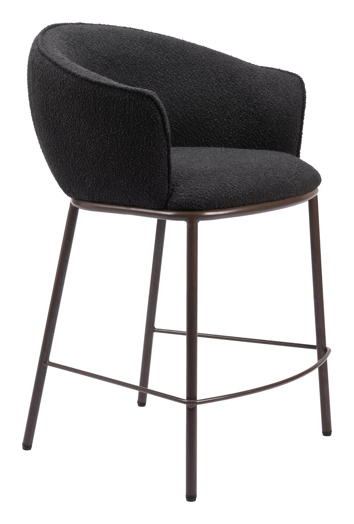 ZUO Essen Counter Stool Black & Bronze