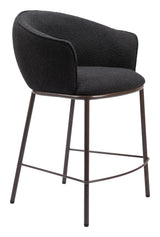 ZUO Essen Counter Stool Black & Bronze