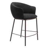 ZUO Essen Counter Stool Black & Bronze