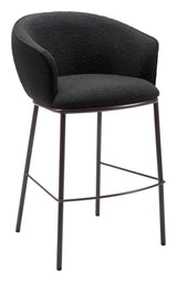 ZUO Essen Barstool Black & Bronze
