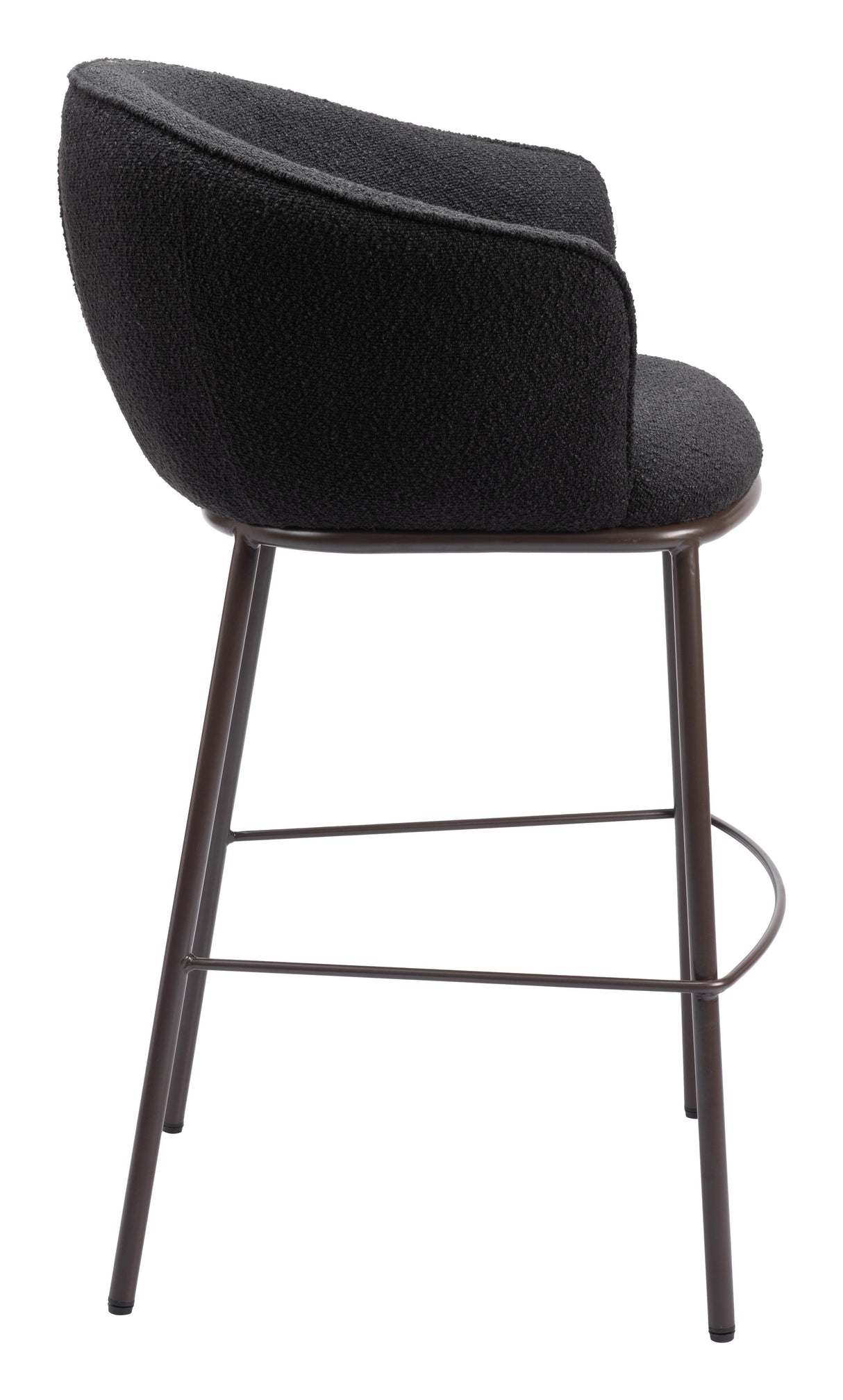 ZUO Essen Barstool Black & Bronze