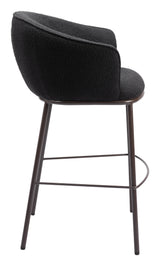 ZUO Essen Barstool Black & Bronze
