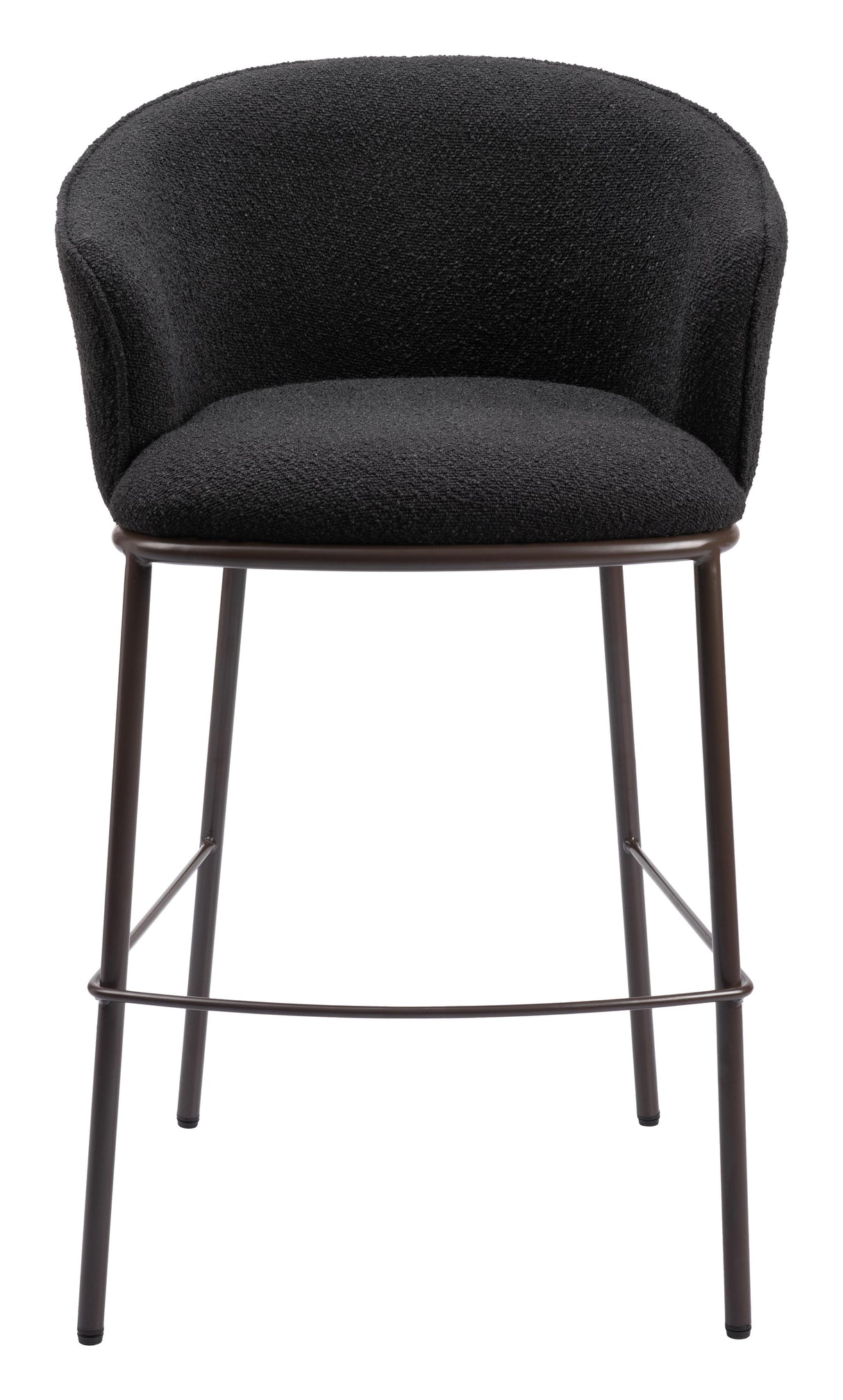 ZUO Essen Barstool Black & Bronze