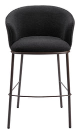 ZUO Essen Barstool Black & Bronze