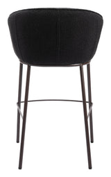 ZUO Essen Barstool Black & Bronze