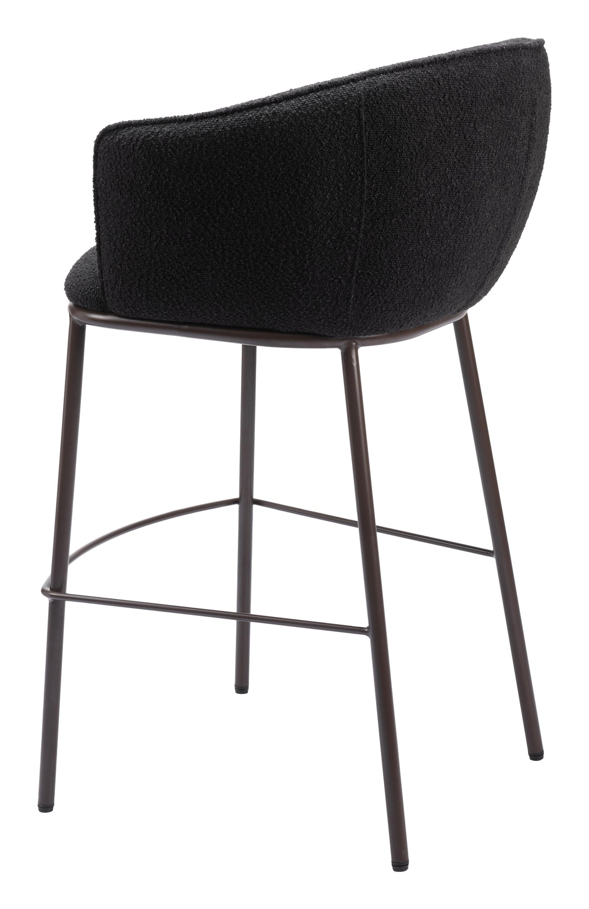 ZUO Essen Barstool Black & Bronze