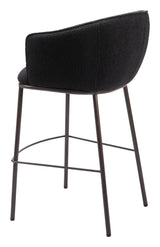 ZUO Essen Barstool Black & Bronze