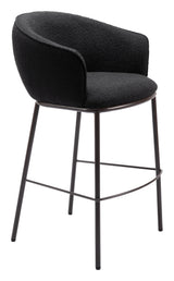 ZUO Essen Barstool Black & Bronze