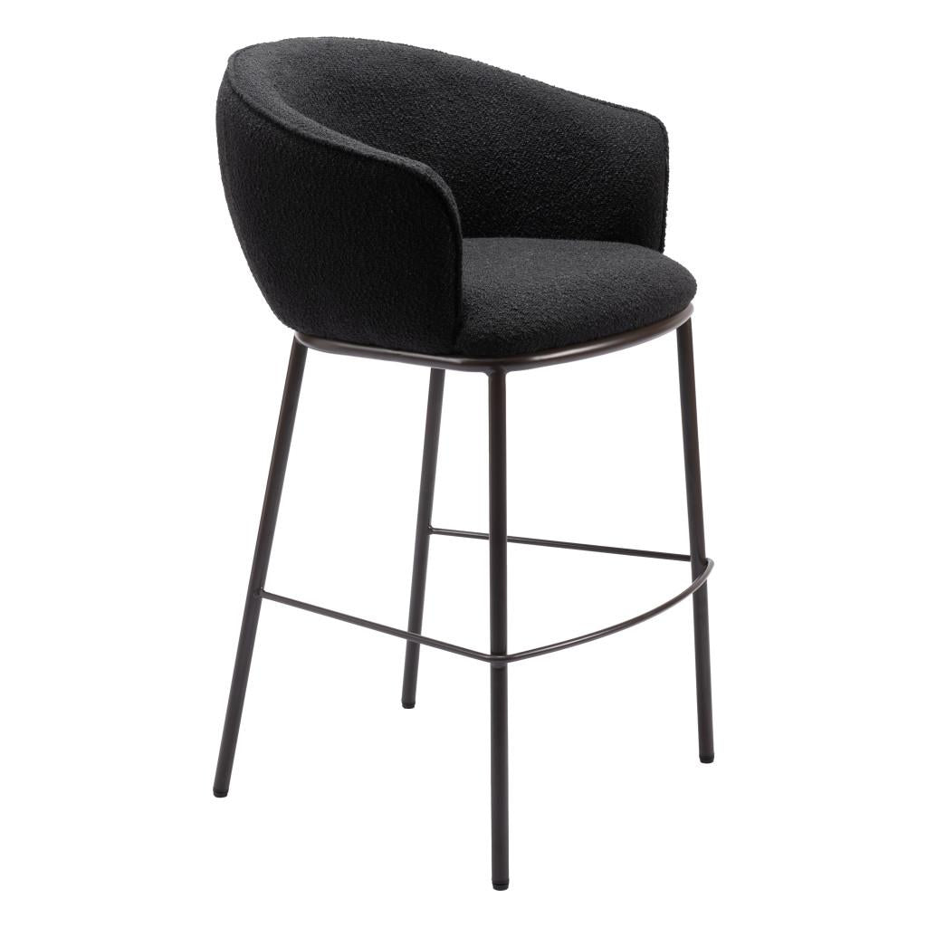 ZUO Essen Barstool Black & Bronze