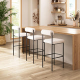 ZUO Livorno Barstool (Set of 2) Ivory