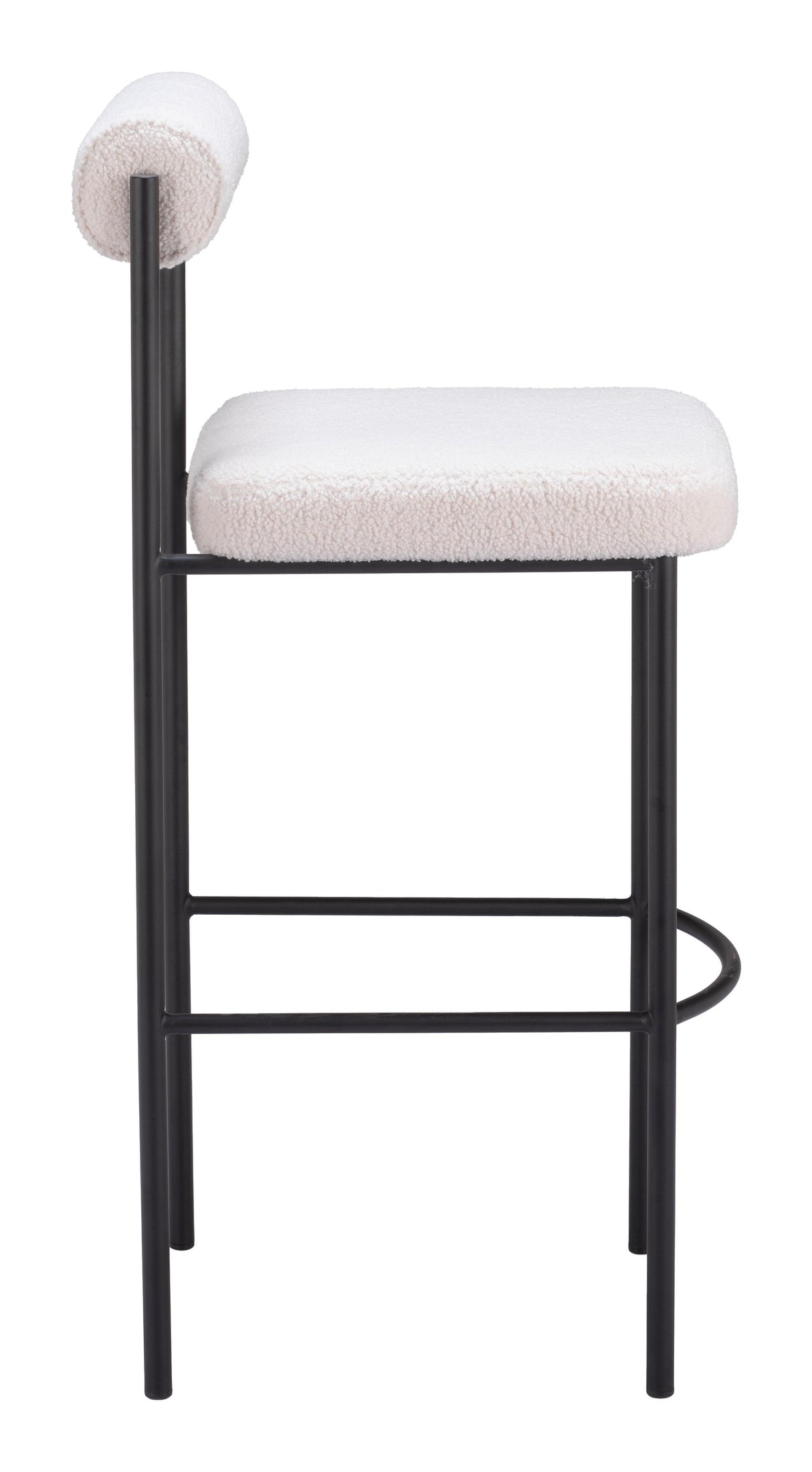 ZUO Livorno Barstool (Set of 2) Ivory