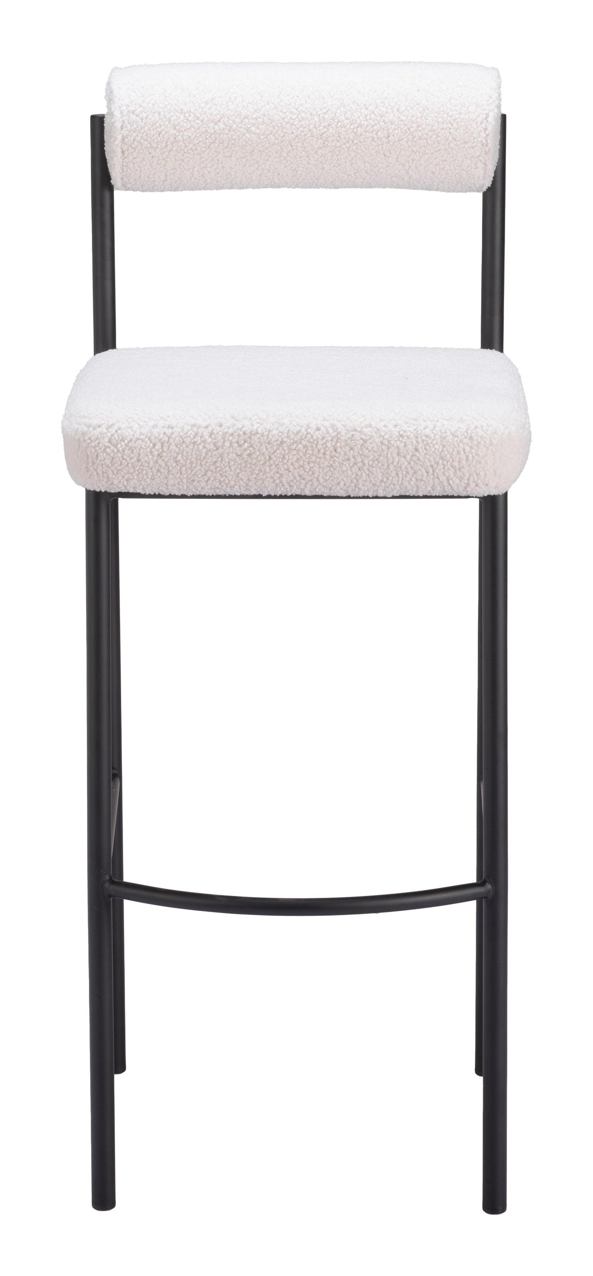 ZUO Livorno Barstool (Set of 2) Ivory