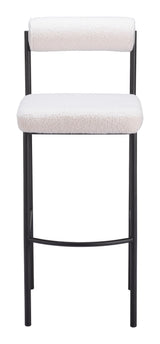 ZUO Livorno Barstool (Set of 2) Ivory