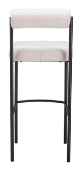 ZUO Livorno Barstool (Set of 2) Ivory