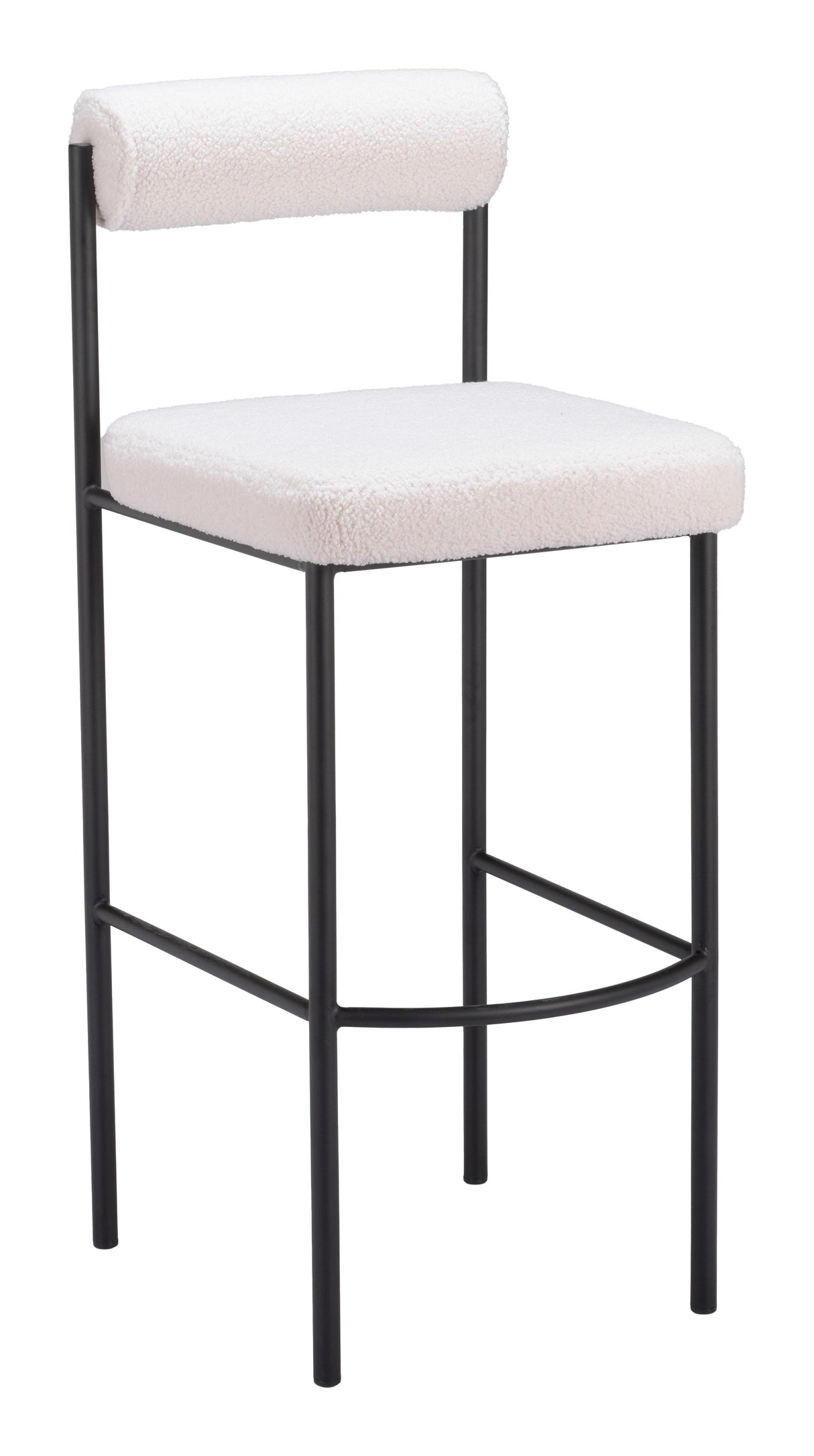 ZUO Livorno Barstool (Set of 2) Ivory