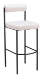 ZUO Livorno Barstool (Set of 2) Ivory