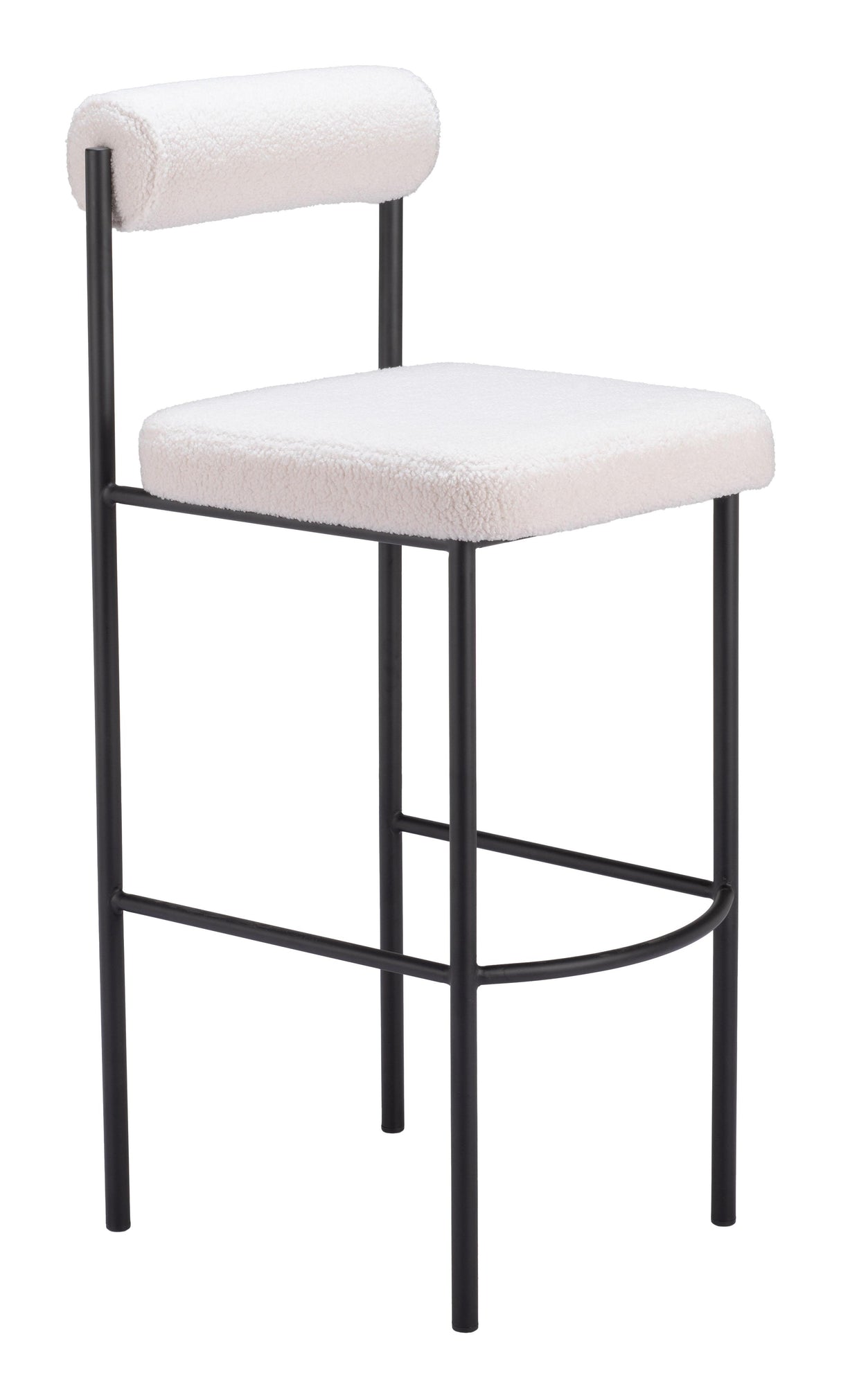 ZUO Livorno Barstool (Set of 2) Ivory
