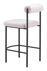 ZUO Livorno Counter Stool (Set of 2) Ivory