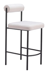 ZUO Livorno Counter Stool (Set of 2) Ivory