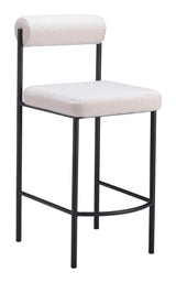 ZUO Livorno Counter Stool (Set of 2) Ivory