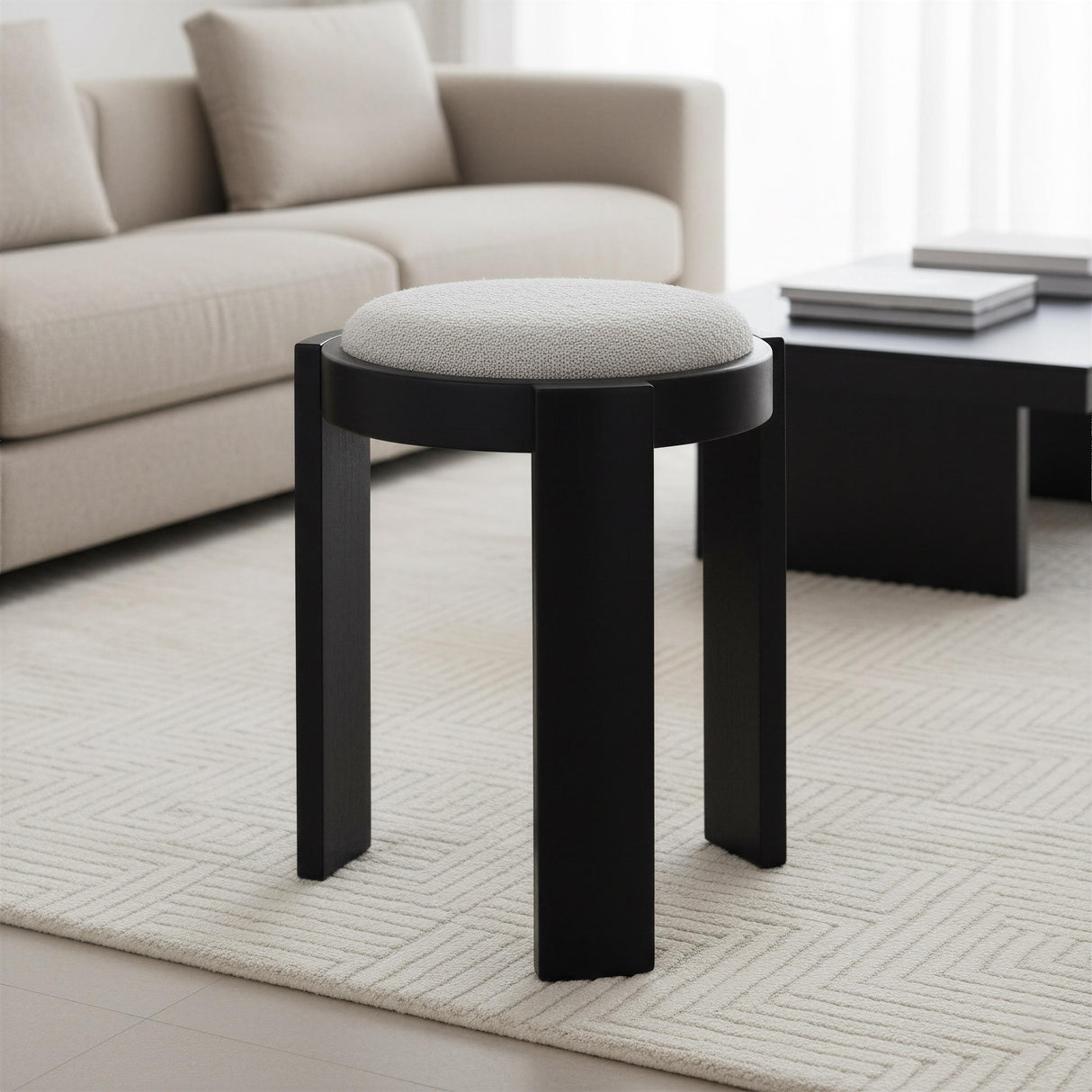 ZUO Banjul Ottoman Misty Gray