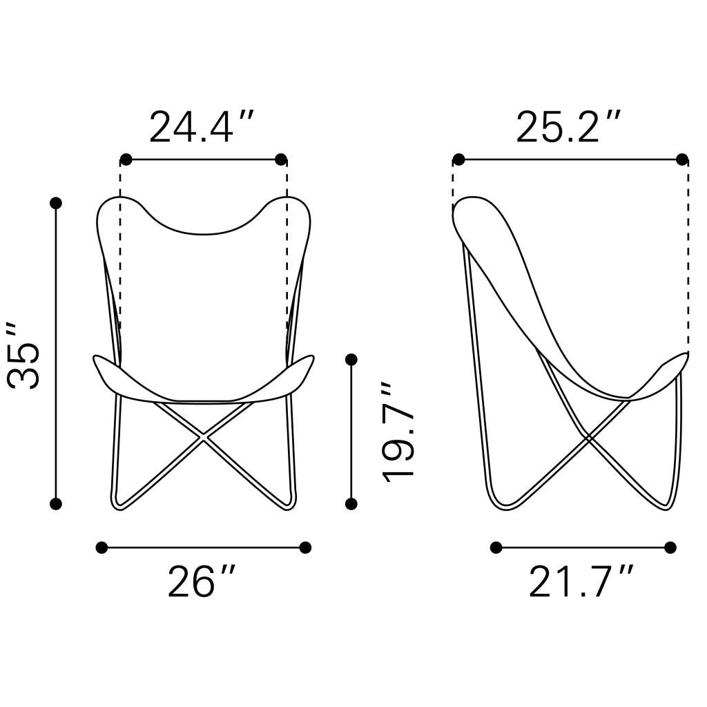 ZUO Mare Accent Chair Multicolor