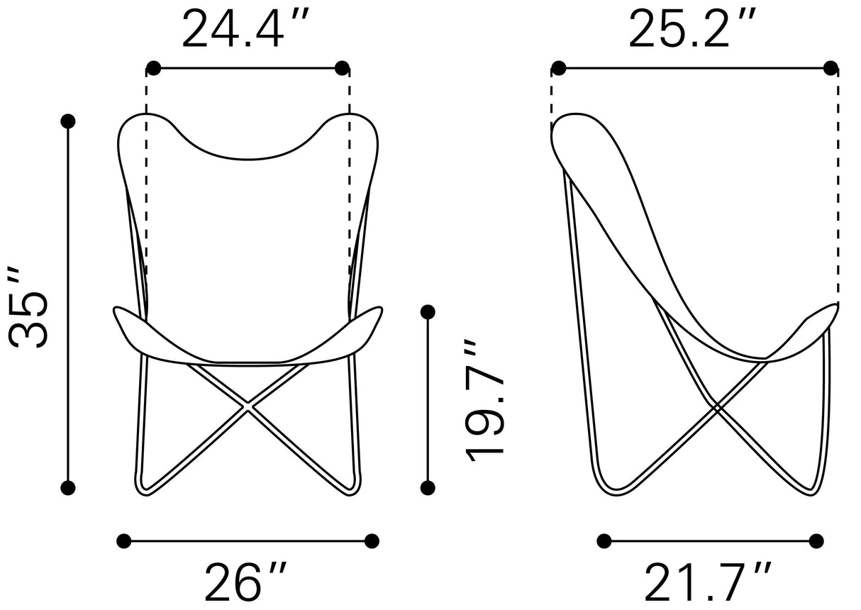 ZUO Mare Accent Chair Multicolor