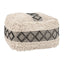 ZUO Pisco Ottoman Beige & Black