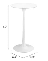 ZUO Auray Bar Table White