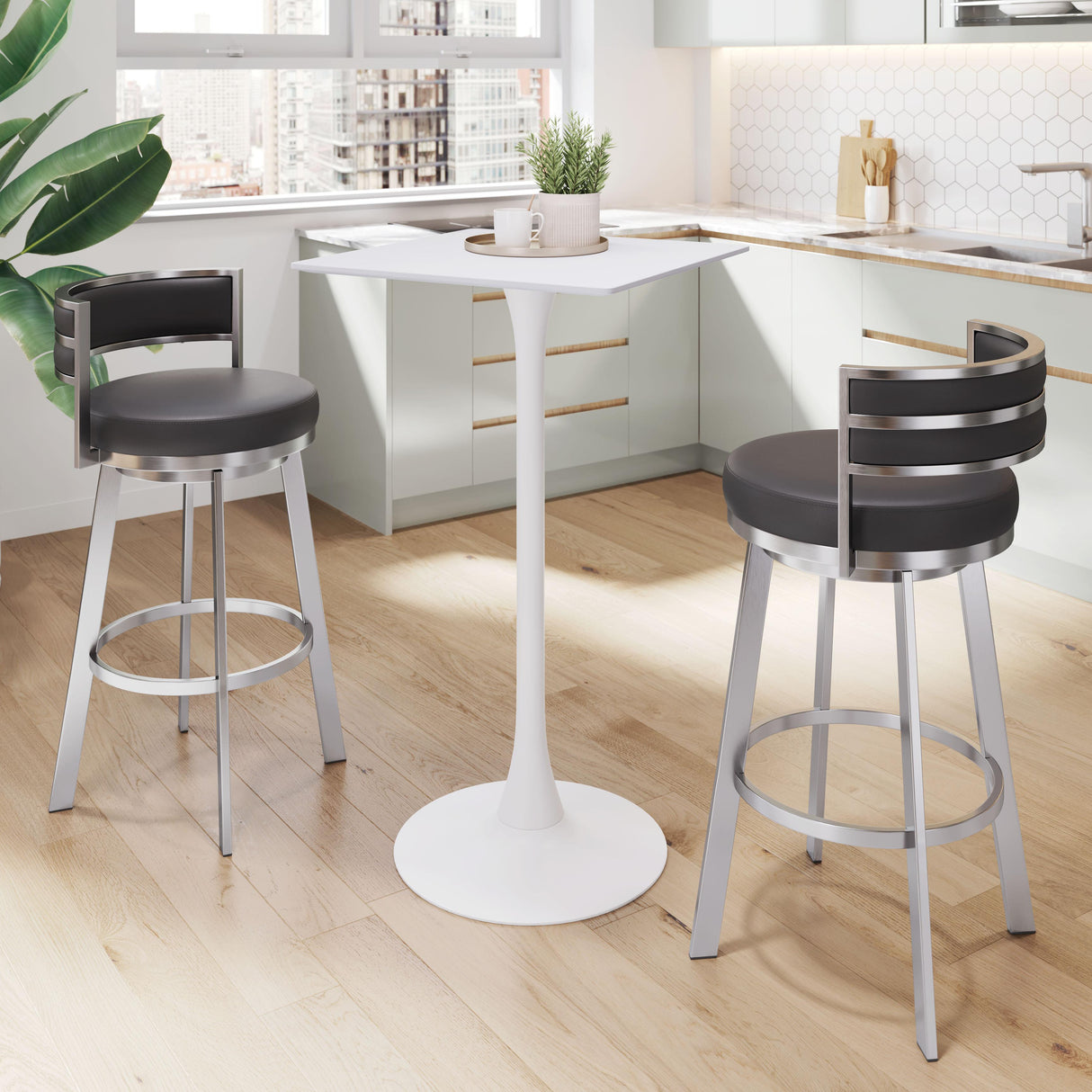 ZUO Valleta Bar Table White