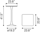 ZUO Valleta Bar Table Brown