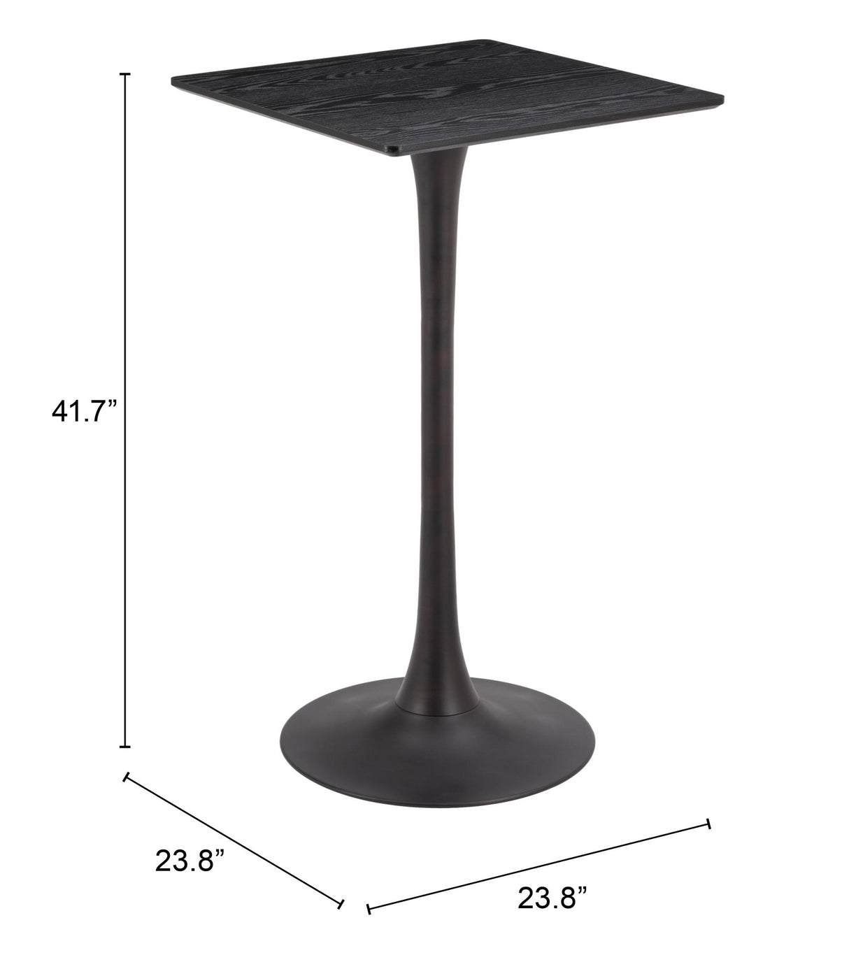 ZUO Valleta Bar Table Black