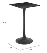 ZUO Valleta Bar Table Black