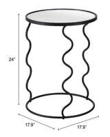 ZUO Bastia Side Table Black