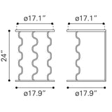 ZUO Bastia Side Table Black