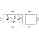ZUO Aveiro Coffee Table Copper & Black
