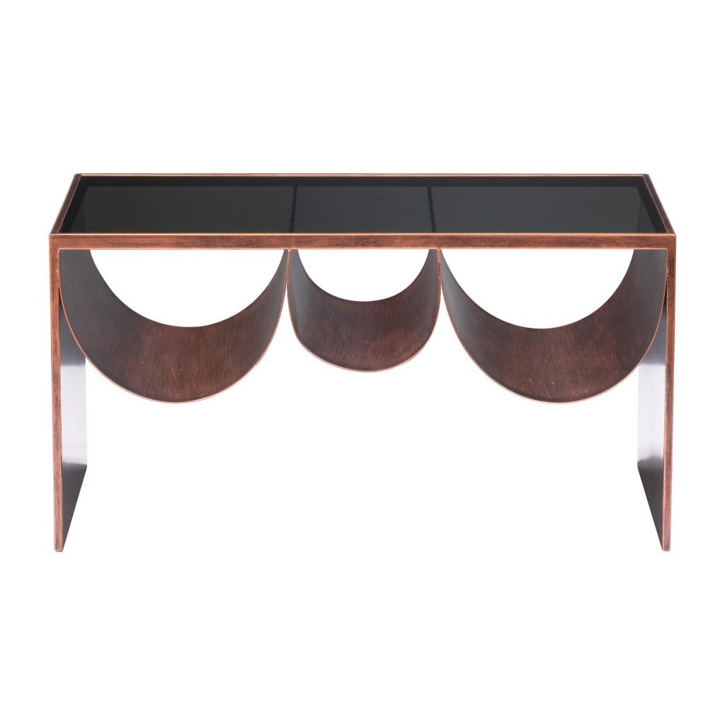 ZUO Aveiro Coffee Table Copper & Black