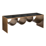 ZUO Reed Coffee Table Brass & Black